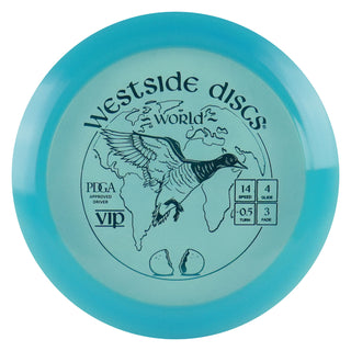 Westside Disc Golf VIP World Distance Driver 14/4/-0.5/3 Blue/Turquoise 175 grams