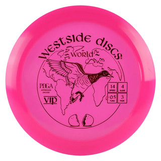 Westside Disc Golf VIP World Distance Driver 14/4/-0.5/3 Pink/Red 171 grams