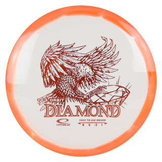 Latitude 64 Disc Golf Gold Orbit Diamond Fairway Driver 8/6/-3/1 Orange/Orange 157 grams