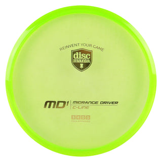 Discmania Disc Golf C-Line MD1 Midrange 5/6/0/0 Green/Gold 175 grams