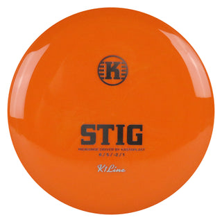 Kastaplast Disc Golf K1 Stig Midrange 6/5/-2/1 Orange/Silver 172 grams