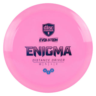 Discmania Disc Golf Evolution Neo Enigma Distance Driver 12/5/-1/2 Pink/Blue 173 grams