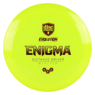 Discmania Disc Golf Evolution Neo Enigma Distance Driver 12/5/-1/2 Yellow/Red 169 grams