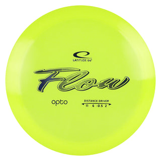 Latitude 64 Disc Golf Distance Driver Opto Flow 11/6/-0.5/2 Yellow/Navy 173 grams