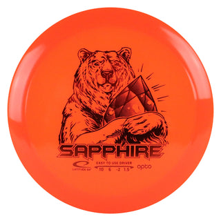Latitude 64 Disc Golf Opto Sapphire Distance Driver 10/6/-2/1.5 Orange/Red 162 grams