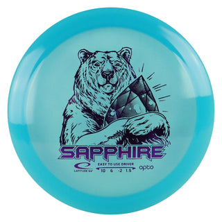 Latitude 64 Disc Golf Opto Sapphire Distance Driver 10/6/-2/1.5 Blue/Purple 165 grams