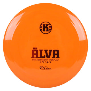 Kastaplast Disc Golf K1 Alva Distance Driver 11/6/-2/2 Orange/Red 171 grams
