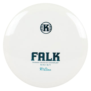 Kastaplast Disc Golf K1 Falk Fairway Driver 9/6/-2/1 White/Turquoise 174 grams