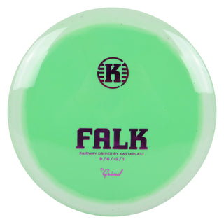 Kastaplast Disc Golf K1 Grind Falk Fairway Driver 9/6/-2/1 Green White/Purple 173 grams