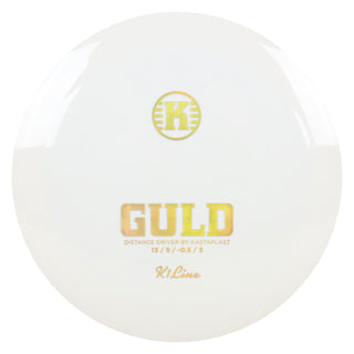 Kastaplast Disc Golf K1 Guld Distance Driver 13/5/-0.5/3 White/Gold Holo 175 grams