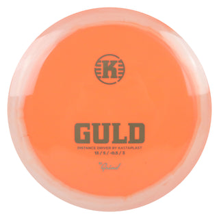 Kastaplast Disc Golf K1 Grind Guld Distance Driver 13/5/-0.5/3 Orange White/Gold 175 grams