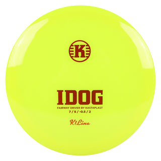 Kastaplast Disc Golf K1 Idog Fairway Driver 7/5/-0.5/2 Yellow/Orange 176 grams
