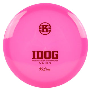 Kastaplast Disc Golf K1 Idog Fairway Driver 7/5/-0.5/2 Clear Pink/Red 173 grams