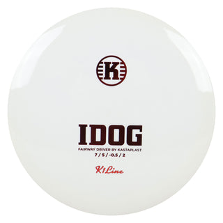 Kastaplast Disc Golf K1 Idog Fairway Driver 7/5/-0.5/2 White/Red 173 grams
