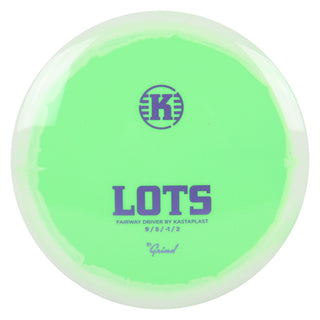 Kastaplast Disc Golf K1 Grind Lots Fairway Driver 9/5/-1/2 Green White/Lavender 171 grams