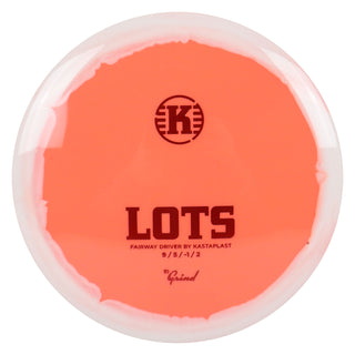 Kastaplast Disc Golf K1 Grind Lots Fairway Driver 9/5/-1/2 Peach White/Red 173 grams