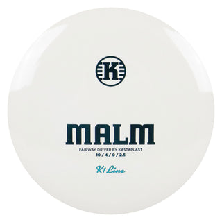 Kastaplast Disc Golf K1 Malm Fairway Driver 10/4/0/2.5 White/Turquoise 174 grams