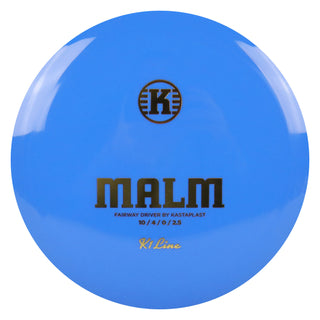 Kastaplast Disc Golf K1 Malm Fairway Driver 10/4/0/2.5 Blue/Gold 171 grams