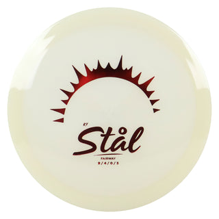 Kastaplast Disc Golf K1 Glow Stal Fairway Driver 9/4/0/3 Glow/Red 173 grams