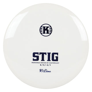 Kastaplast Disc Golf K1 Stig Midrange 6/5/-2/1 White/Indigo 172 grams