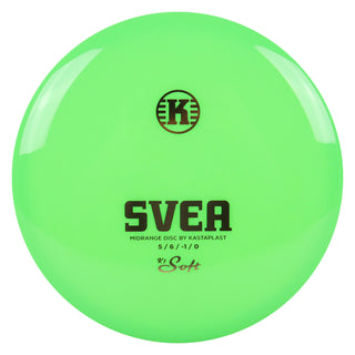 Kastaplast Disc Golf K1 Soft Svea Midrange 5/6/-1/0 Green/Gold 173 grams