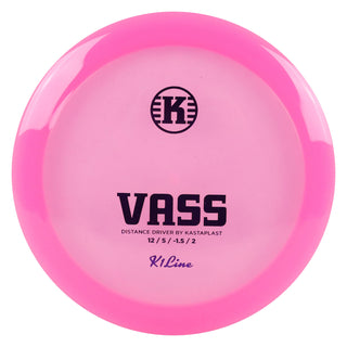Kastaplast Disc Golf K1 Vass Distance Driver 12/5/-1.5/2 Clear Pink/Purple 169 grams