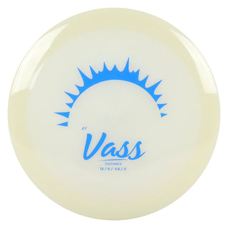 Kastaplast Disc Golf K1 Glow Vass Distance Driver 12/5/-1.5/2 Glow/Blue 174 grams