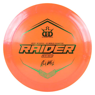 Dynamic Disc Golf Lucid Ice Glimmer Wysocki Raider Driver 13/5/-0.5/3 Orange/Green 176 g