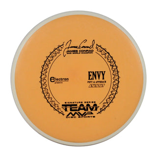 Axiom Disc Golf Electron James Conrad Signature Envy Putter Peach/White 166 grams