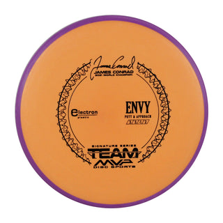 Axiom Disc Golf Electron Envy Putter 3/3/0/2 Orange/Purple 166 grams