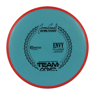 Axiom Disc Golf Electron Envy Putter 3/3/0/2 Teal/Red 169 grams