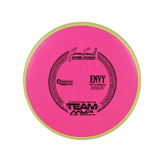 Axiom Disc Golf Electron Firm James Conrad Signature Envy Putter Pink/Yellow 169 grams