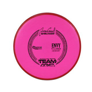 Axiom Disc Golf Electron Firm James Conrad Signature Envy Putter Pink/Red 167 grams