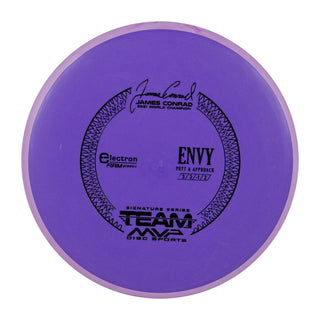 Axiom Disc Golf Electron Firm James Conrad Signature Envy Putter Purple/Light Purple Swirl 169 grams