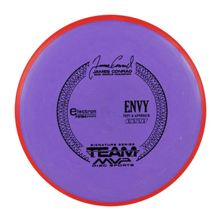 Axiom Disc Golf Electron Firm James Conrad Signature Envy Putter Purple/Red 167 grams