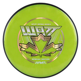 MVP Disc Golf MVP Open 2024 Plasma Soft Watt Putter 2/5/-0.5/0.5 Golden Lime 173 grams