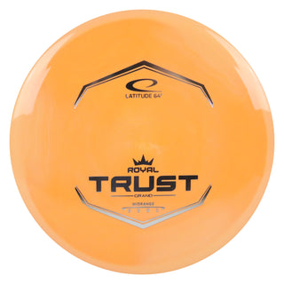 Latitude 64 Disc Golf Royal Grand Trust Midrange 5/5/0/2 Light Orange/Silver 178 grams