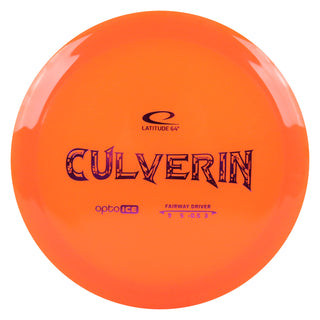 Latitude 64 Disc Golf Opto Ice Culverin Fairway Driver 9/5/-0.5/3 Orange/Purple 174 grams
