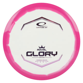 Latitude 64 Disc Golf Royal Grand Orbit Glory Fairway Driver 7/5/0/3 White Pink/Lavender 173 grams
