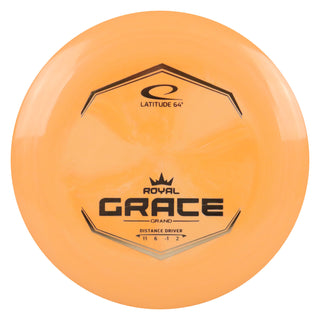 Latitude 64 Disc Golf Royal Grand Grace Distance Driver 11/6/-1/2 Orange/Gold 169 grams