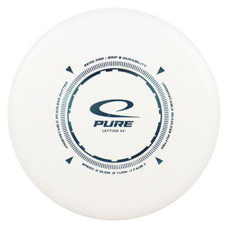 Latitude 64 Disc Golf Zero Pro Pure Putter 3/3/-1/1 White/Teal 173 grams