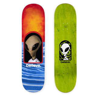 Alien Workshop Skateboard Deck Believe Reality Plexy Lam 8.25" x 32.25"
