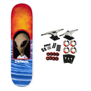 Alien Workshop Skateboard Complete Believe Reality Plexy Lam 8.0" x 31.625"