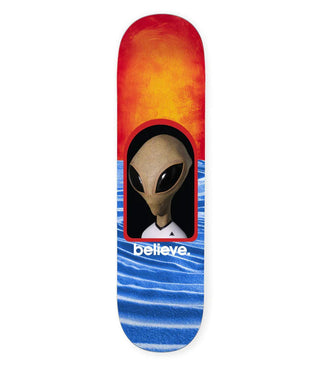 Alien Workshop Skateboard Deck Believe Reality Plexy Lam 8.0" x 31.625"