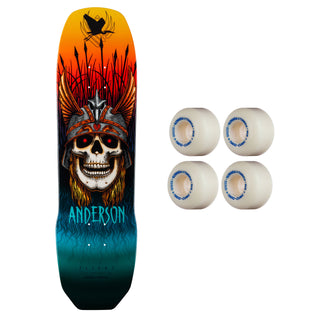 Powell Peralta Skateboard Deck Andy Anderson 289 Flight + Nano Cubic Wheels