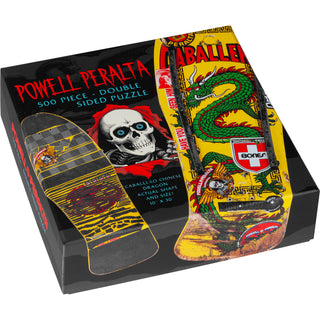 Powell Peralta Skateboard Puzzle 2-Pack 500pcs 2 Puzzles Caballero and Sword