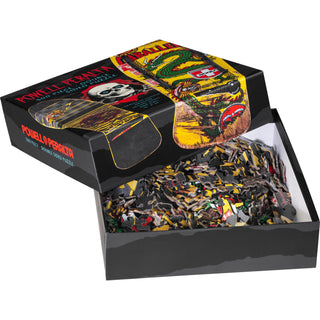 Powell Peralta Skateboard Puzzle 500pcs Cab Chinese Dragon Yellow Double Sided