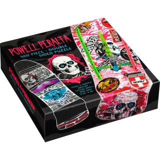 Powell Peralta Skateboard Puzzle 2-Pack 500pcs 2 Puzzles Caballero and Sword