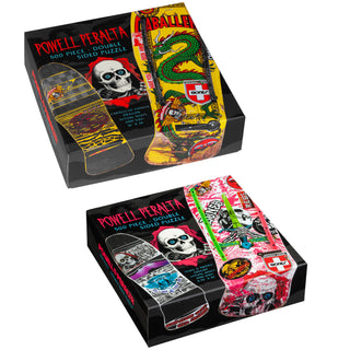 Powell Peralta Skateboard Puzzle 2-Pack 500pcs 2 Puzzles Caballero and Sword
