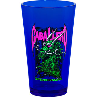 Powell Peralta Skateboards Pint Glass Caballero Street Dragon Blacklight